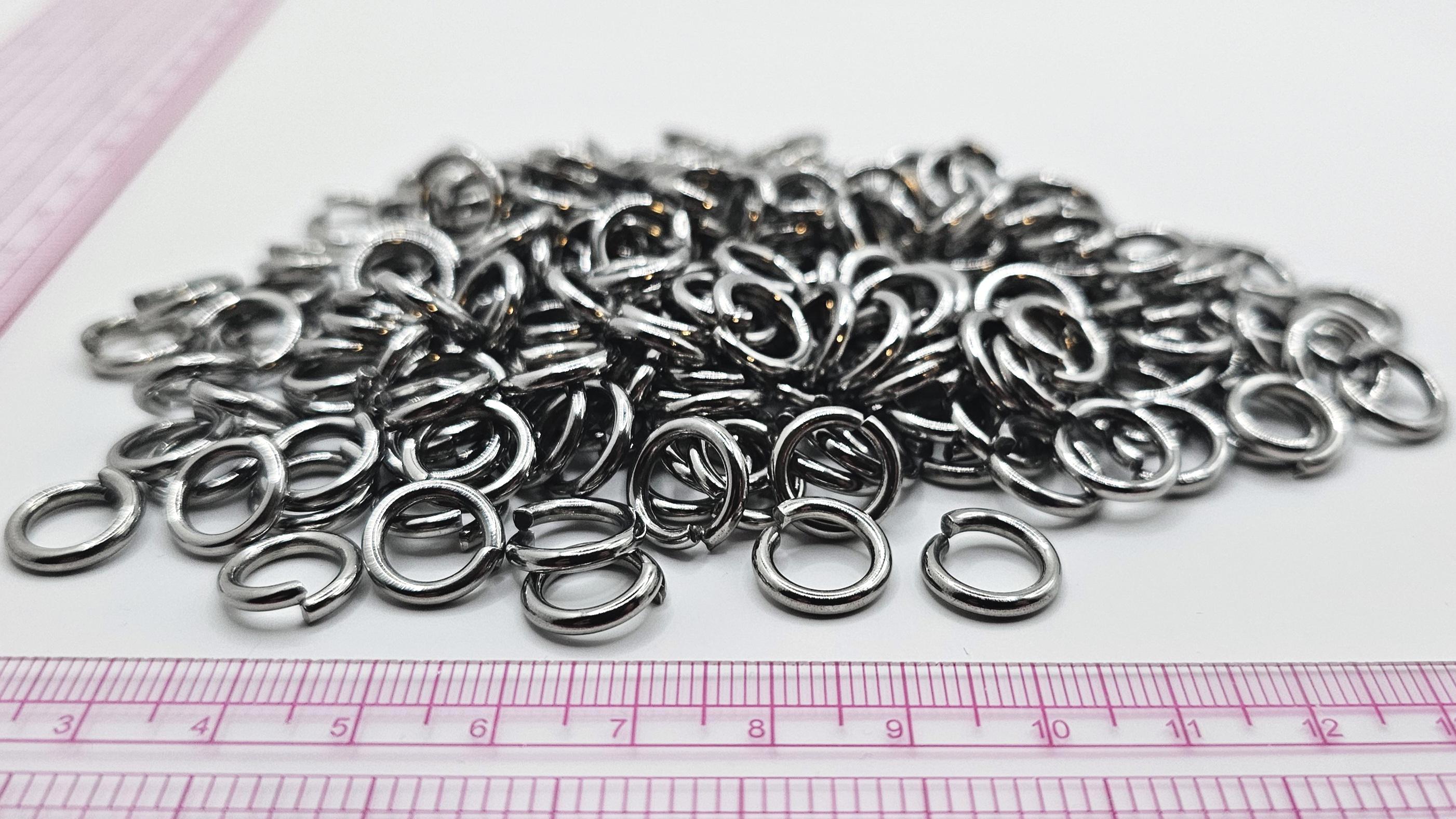 12mm X 2mm Heavy Duty Stainless Steel Chainmail Rings - 155g - Approx ...