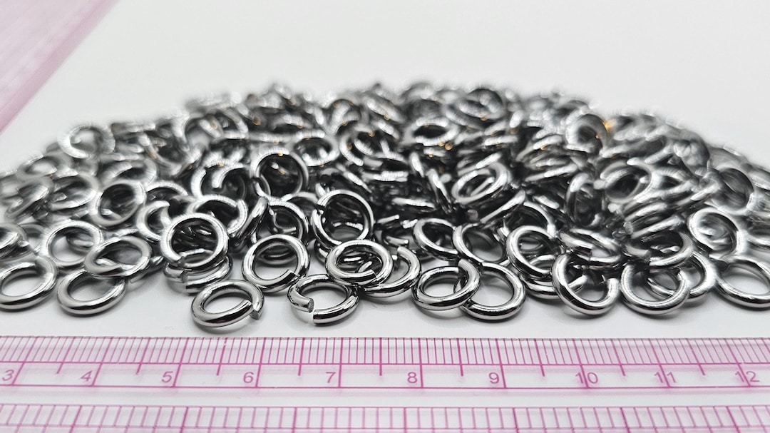 10mm X 2mm Heavy Duty Stainless Steel Chainmail Rings - 120g - Approx ...