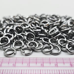 10mm x 2mm Heavy Duty Stainless Steel Chainmail Rings - 120g - approx 200 Jump Rings
