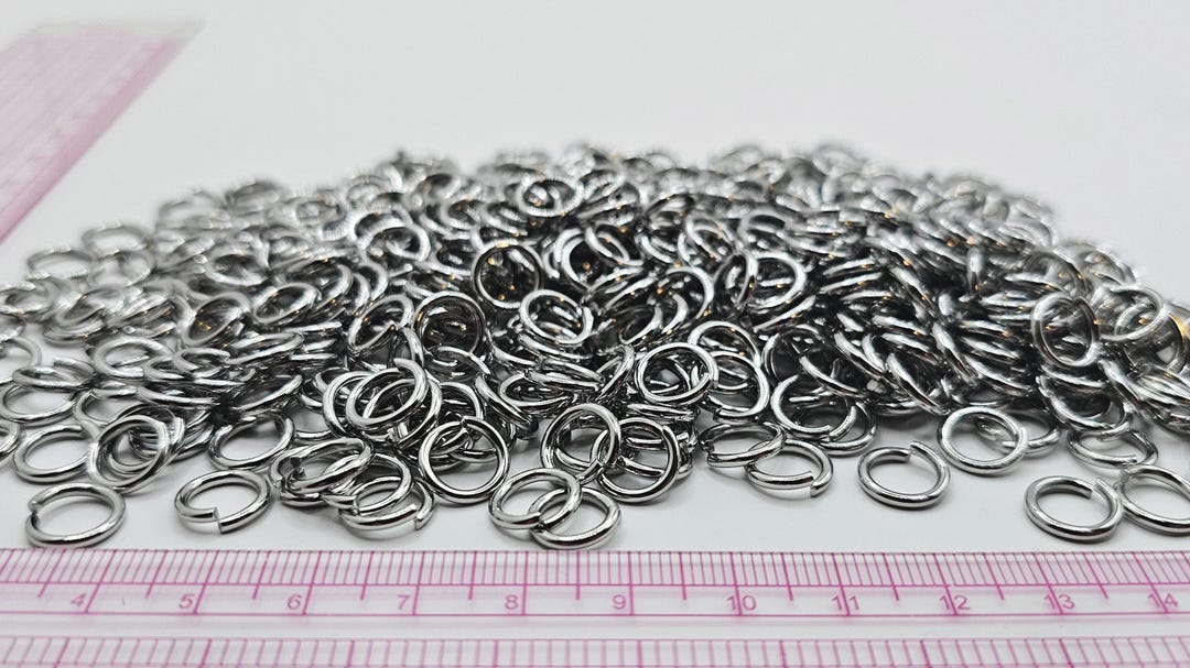 10mm X 1.5mm Thick Stainless Steel Chainmail Rings - 180g - Approx 500 ...