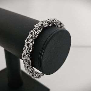 Stainless Steel Byzantine Chainmail Bracelet - Classic Chainmaille Jewellery