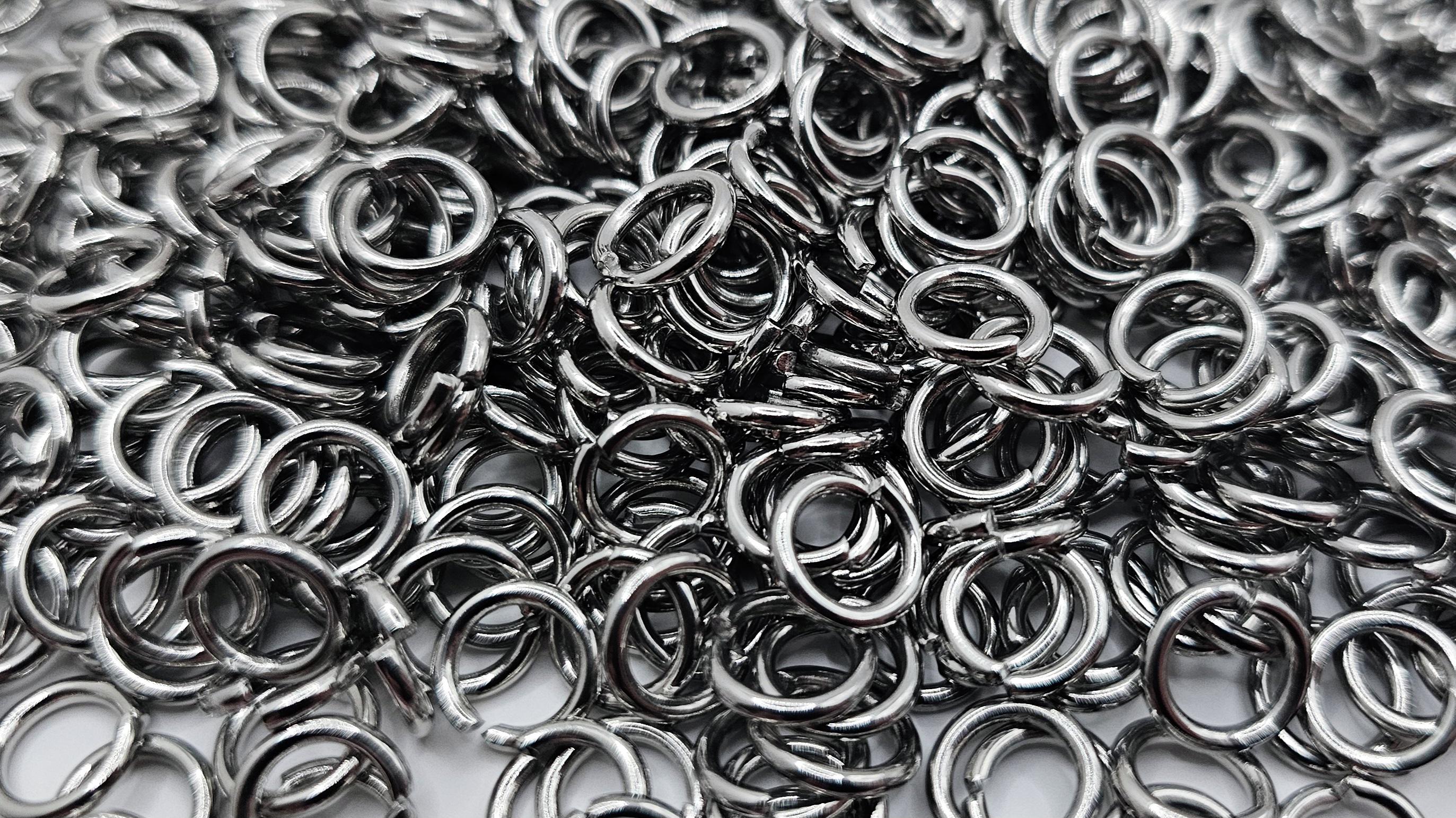 9mm X 1.5mm Stainless Steel Chainmail Rings - 165g - Approx 500 Jump ...