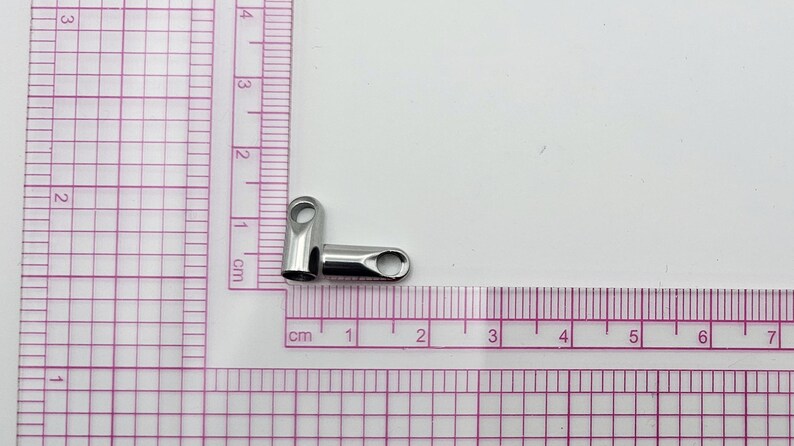 Heavy Duty Stainless Steel Cord/chain End Caps - 12mm X 5mm - 4mm Inner ...