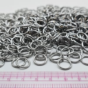 12mm x 1.5mm Thick Stainless Steel Chainmail Rings - 220g - approx 500 Jump Rings