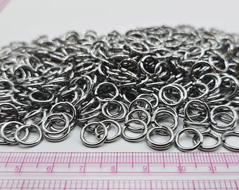 10mm x 1.4mm Stainless Steel Chainmail Rings - 160g - approx 500 Jump Rings - Bulk Pack