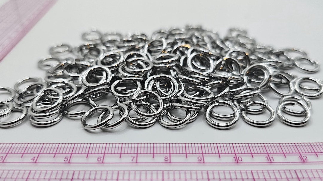12mm X 1.8mm Heavy Duty Stainless Steel Chainmail Rings - 125g - Approx ...