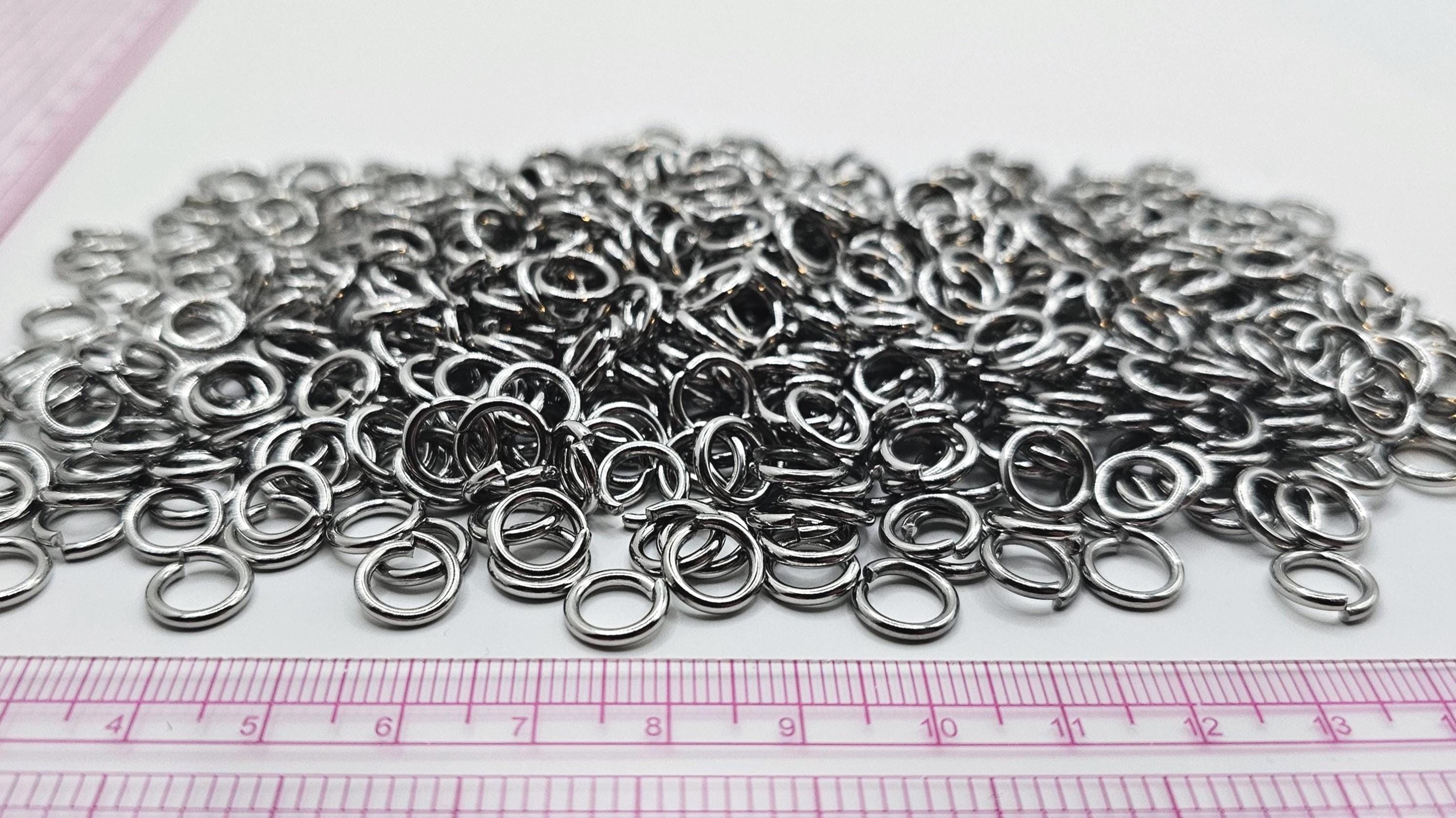 9mm X 1.5mm Stainless Steel Chainmail Rings - 165g - Approx 500 Jump ...