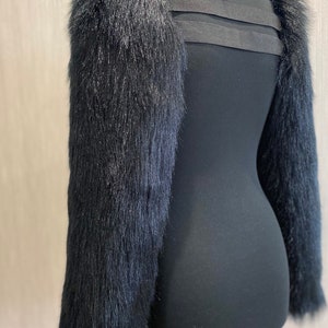 Black Fur Arm Sleeves Fursuit Partial Furry Sleeves Fursuit Arm Sleeves pre-made image 3