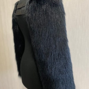 Black Fur Arm Sleeves Fursuit Partial Furry Sleeves Fursuit Arm Sleeves pre-made image 4