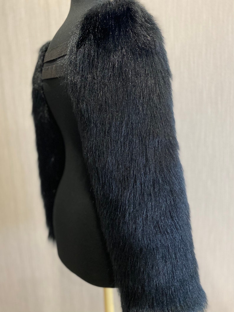 Black Fur Arm Sleeves Fursuit Partial Furry Sleeves Fursuit Arm Sleeves pre-made image 4