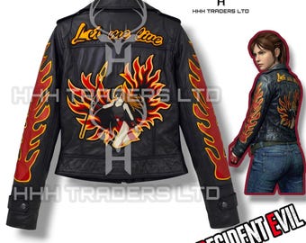 バイオハザード2 クレア・レッドフィールド レザージャケット、メイド