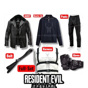Kurtka skórzana Leona S. Kennedy'ego – Resident Evil RE9 Cosplay Unisex zdjęcie 2