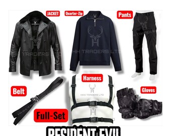 Leon S Kennedy Leather Jacket – Resident Evil RE9 Cosplay Unisex