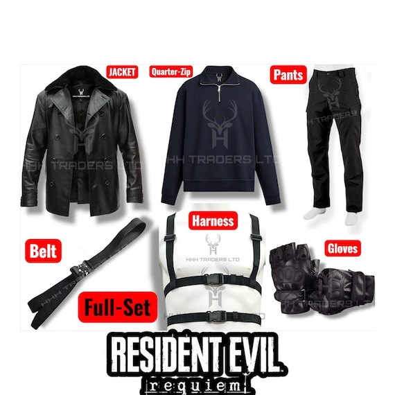 Leon S Kennedy Leather Jacket – Resident Evil RE9 Cosplay Unisex
