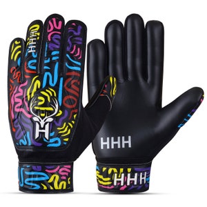 Football Goalkeeper Gloves For Boys, Kids Children Youth Soccer Goalie Gloves with 4mm Latex Super Grip Palms Goalkeeping Gloves
