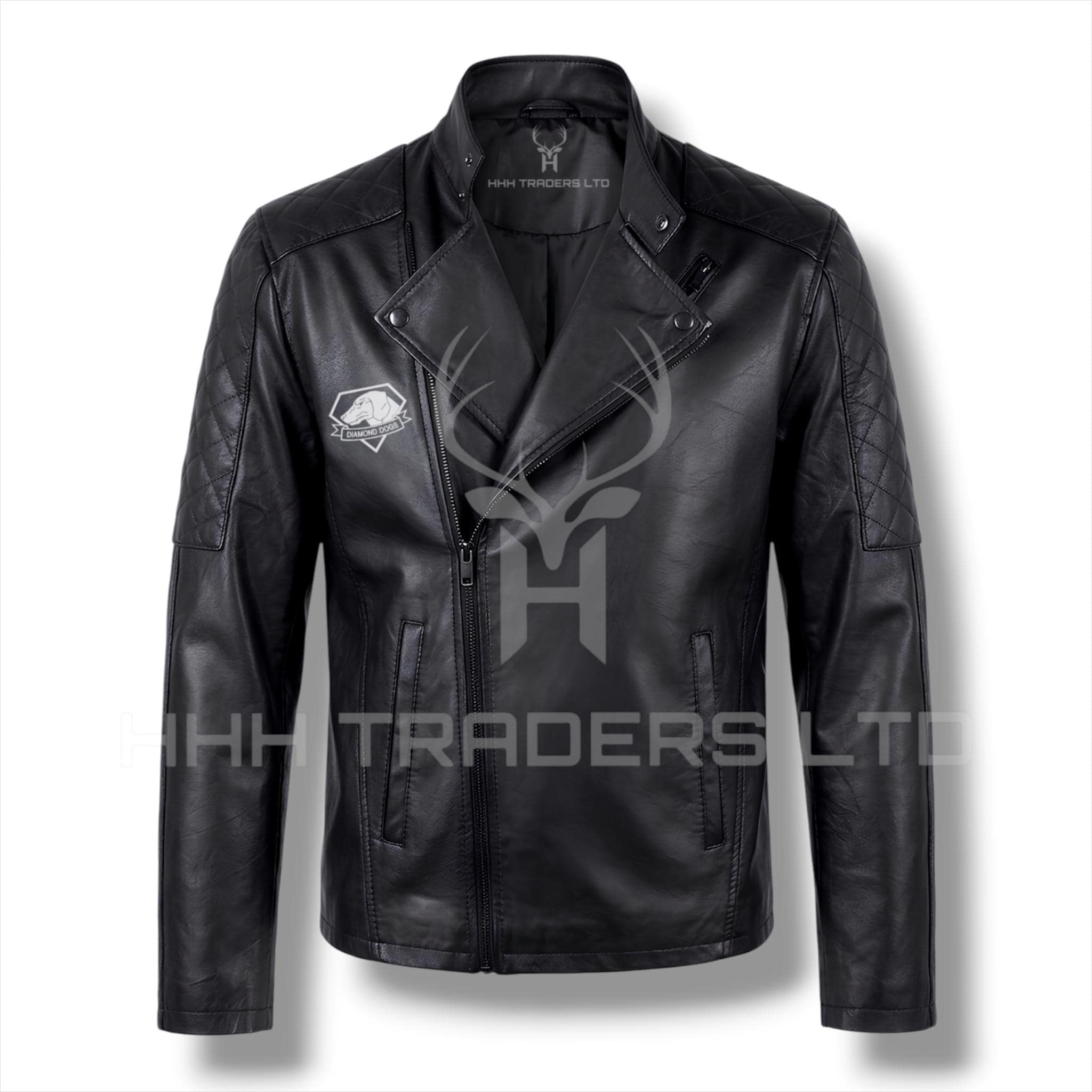 Diamond Dogs レザージャケット Metal Gear Solid V Diamond Dogs Venom Snake Leather Jacket – MGSV
