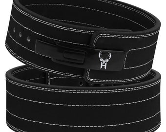 Ceinture d'haltérophilie en cuir à levier | Ceinture de dynamophilie 10 mm