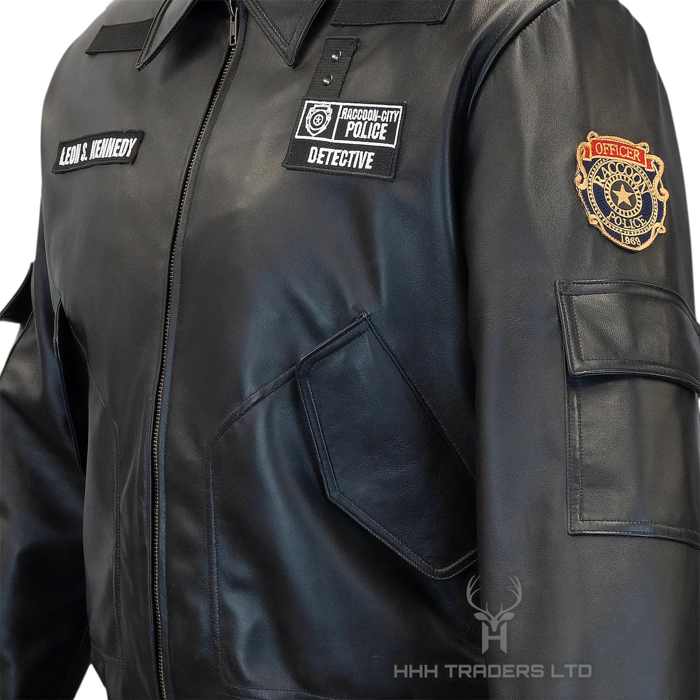 Leon S Kennedy Resident Evil 2 RPD Leather Jacket RE2 - Raccoon City ...