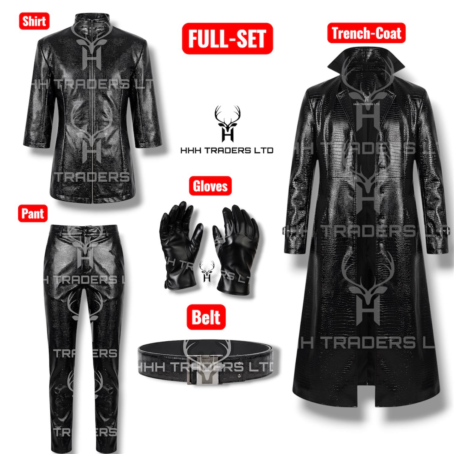 Albert Wesker Cosplay Full Set | Resident Evil 5 Leather Trench