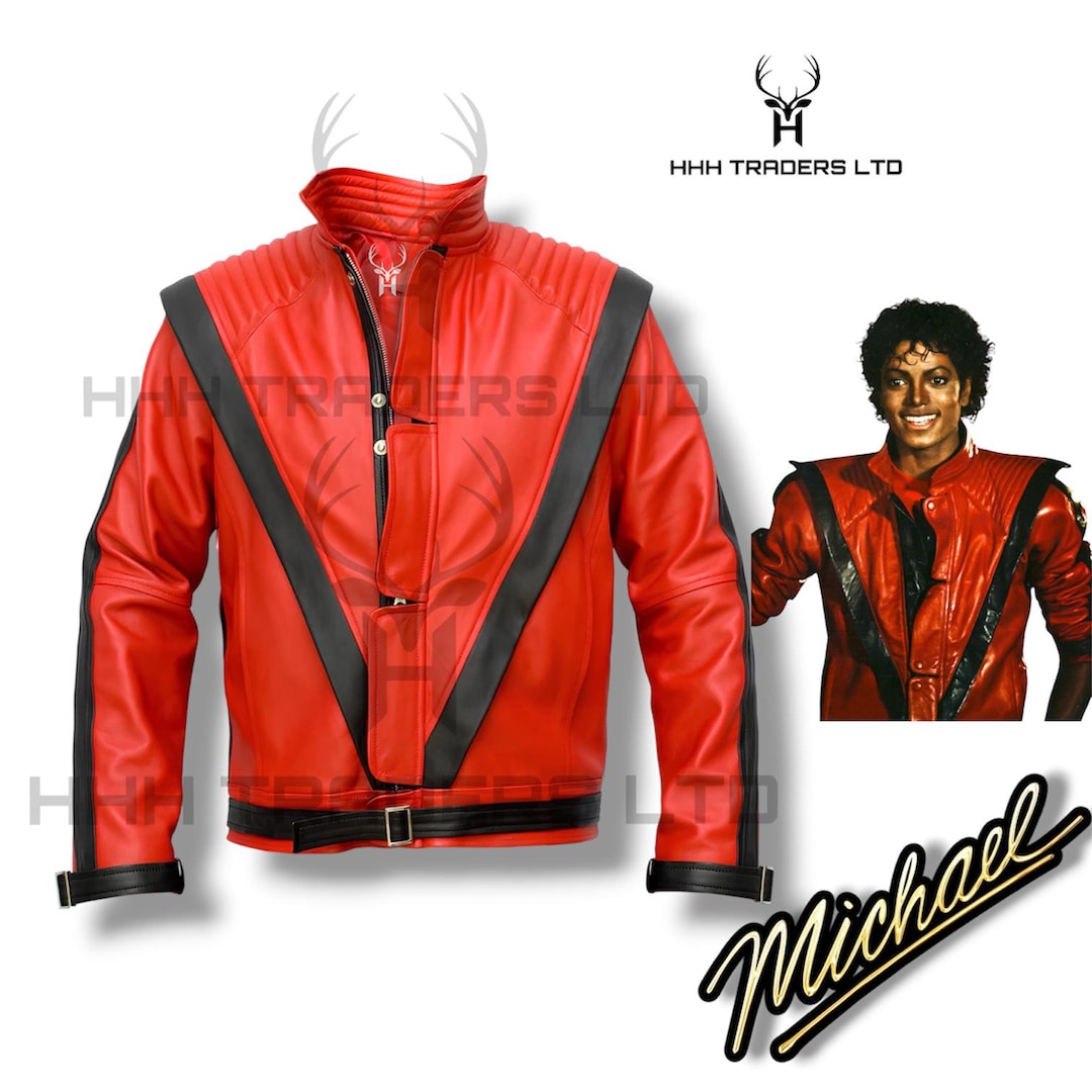 Handmade Michael Jackson Thriller Leather Jacket | Iconic MJ 80s