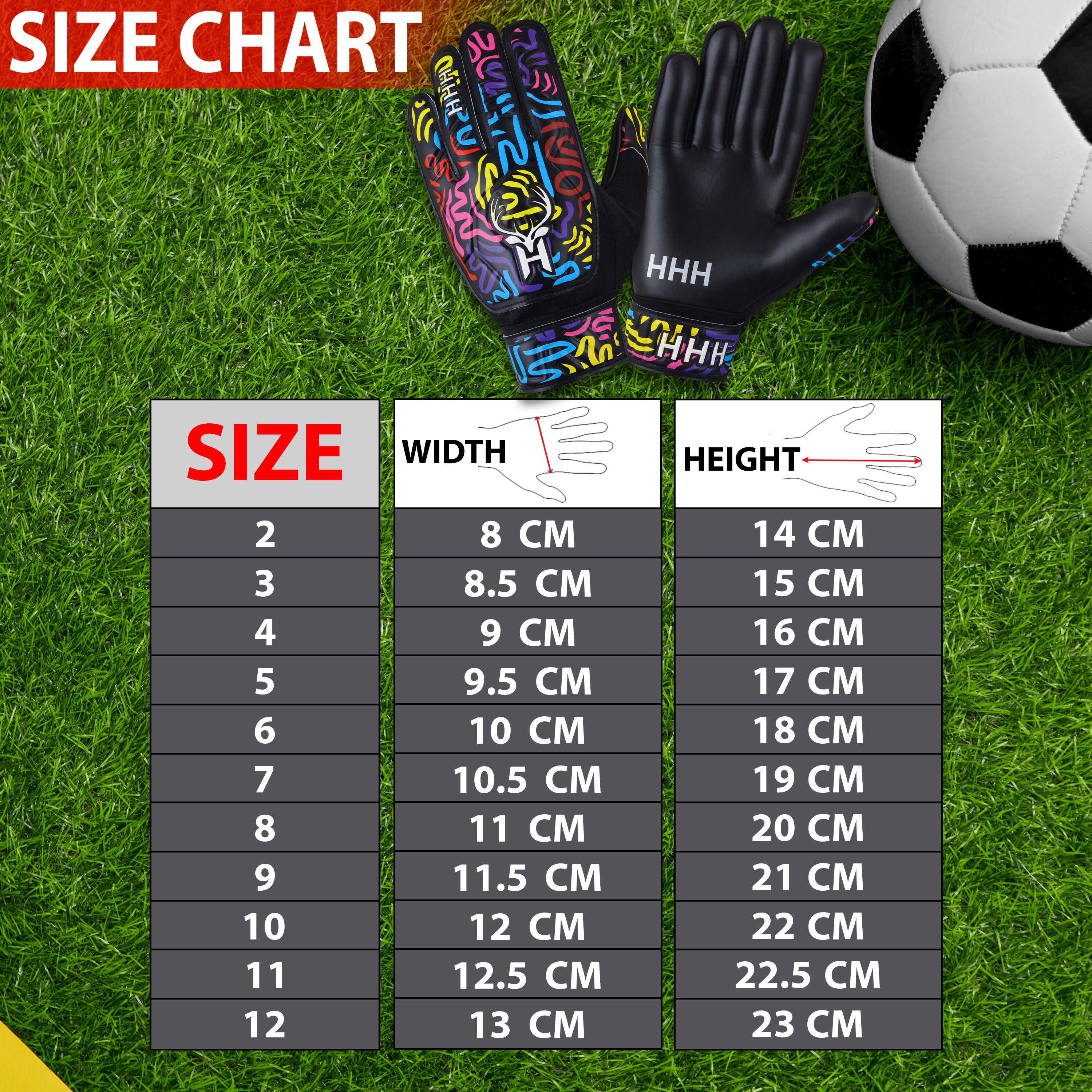 Guanti da Allenamento da Portiere in Lattice Antiscivolo per Ragazzi, Bambini, Adulti, per Bambini, per Bambini, per Bambini, per Giovani, con Protezione Super Aderente