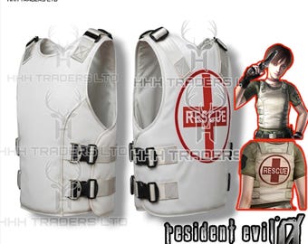 Rebecca Chambers Cosplay Vest Resident Evil Zero Tactical Body Armor S.T.A.R.S. Medic Combat Vest Handmade Video Game Costume Unisex