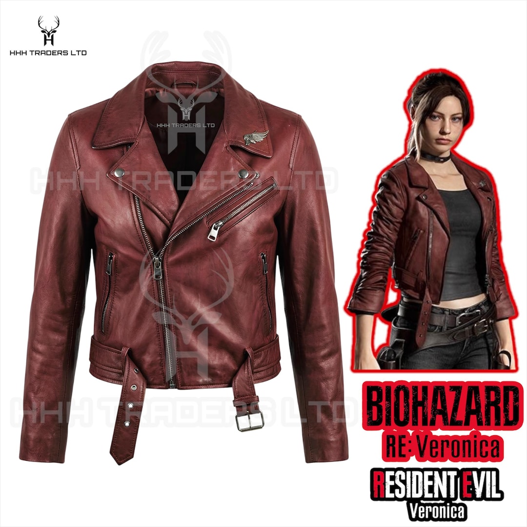 Claire Redfield Jacket Resident Evil Veronica Remake Leather Biker