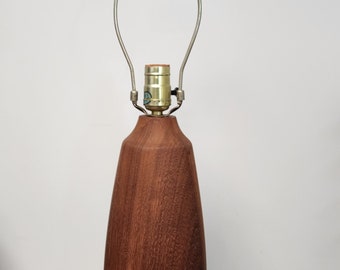 Mid Century Modern Teak Table Lamp