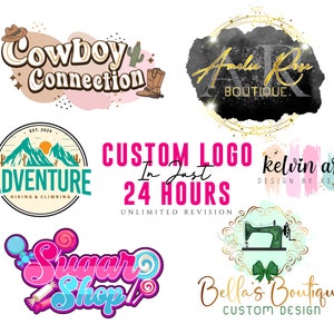 Custom Logo Design for Small Business | Unique Brand Identity for Cake Shops, Pet Brands & Boutiques | Editable Business Logo Template