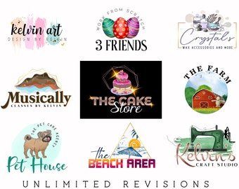 Custom business logo design, logo design for pet business, business logo design custom, bakery logo design custom