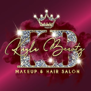 Feminine Beauty Logo | Custom Salon Logo Design | Editable Spa Lash Hair Branding | Boutique Business Logo Template | Esthetician Logo