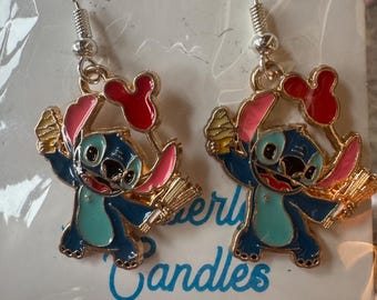 Stitch inspired earrings