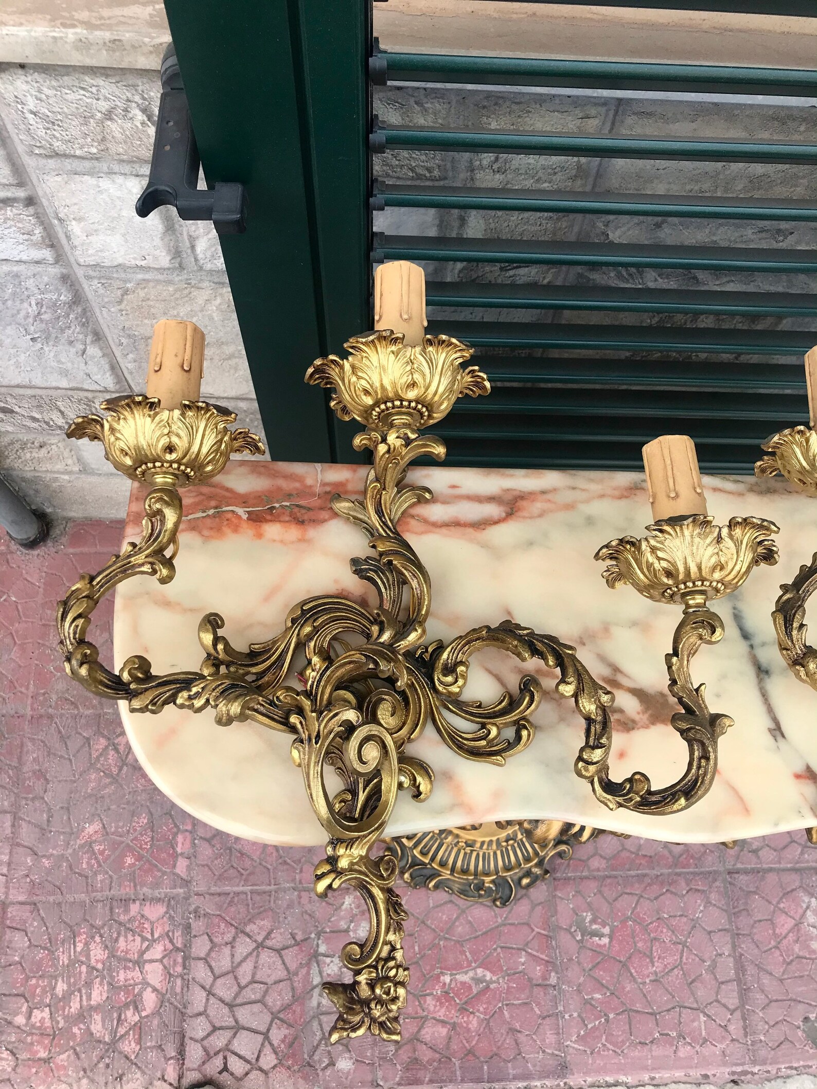 Pair of Antique French Appliques Wall Lamps Louis XVI France Etsy