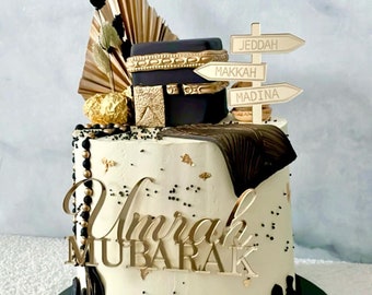 Umrah Mubarak - Cake Topper Set