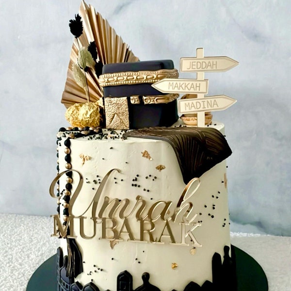 Umrah Mubarak - Cake Topper Set