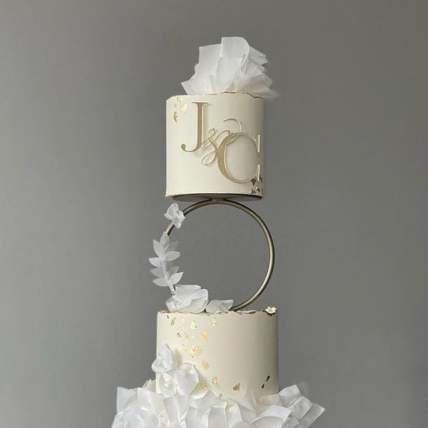 Cake Topper personalisiert Initialen | Hochzeit | Hochzeitstorten Stecker | Verlobung | Valentinstag