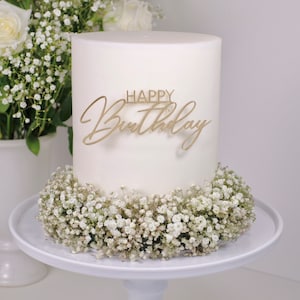 Cake Topper Happy Birthday | Geburtstag | Aufleger | für Sheet Cake