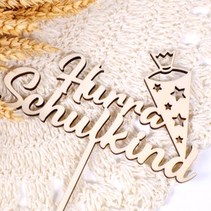 Cake Topper Hurray Schoolchild 1st Grade Enrollment