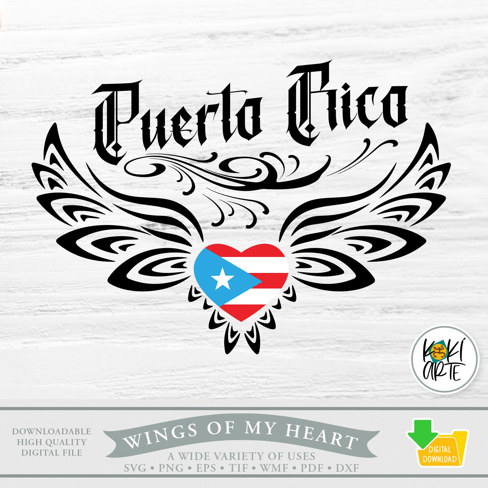 Puerto Rico Tattoo - Etsy, image size:2000x2000