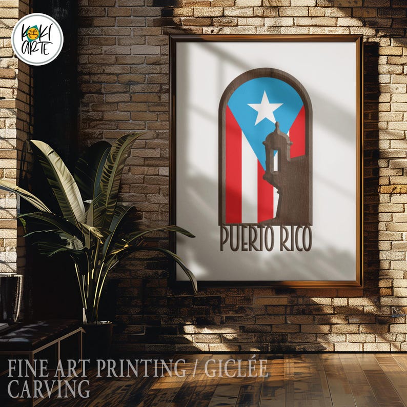 Puerto Rico Flag Morro Garita Arch | High Quality Digital Files | Printing | Sublimation | Heat Transfer | Vinyl Cutting | Digital Download. image 7