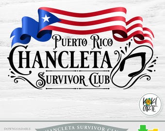 Chancleta Survivor Club | High Resolution PNG | Instant Download | High Quality Print | T-shirts | Sublimation