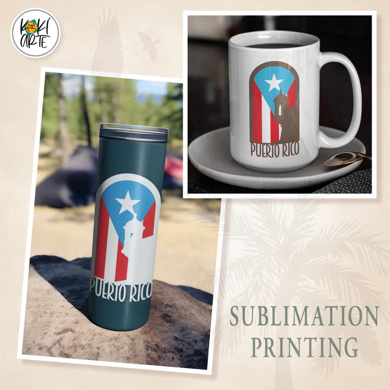 Puerto Rico Flag Morro Garita Arch | High Quality Digital Files | Printing | Sublimation | Heat Transfer | Vinyl Cutting | Digital Download. image 5