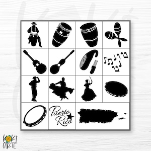 Puerto Rico Bomba y Plena high quality digital files for any kind of printing, vinyl cutting, engraving, laser cutting, carving, etching.