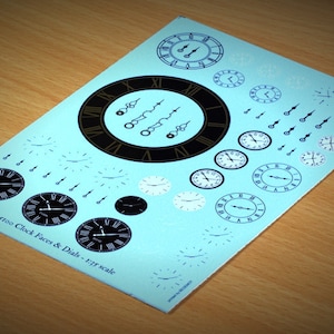 Clock Faces & Dials - 1:35 scale - waterslide decals (Matho Models 35100)