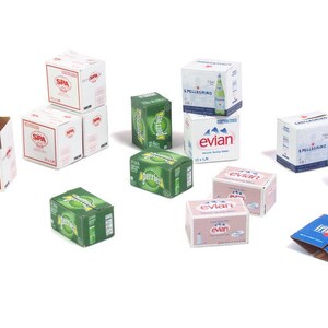 Kartonnen dozen - water - schaal 1:35 - bedrukt papier (Matho Models 35072)