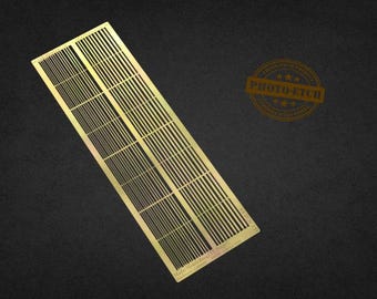 PE Brass Strips B: 0,2 - 1mm (0,15mm thickness) - all scales - photo-etch sheet - unpainted and unassembled (Matho Models 80045)