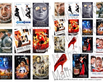 Movie Posters E - 2000s - 1:35 scale - printed paper (Matho Models 35106)