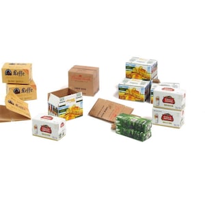 Kartonnen dozen - bier - schaal 1:35 - bedrukt papier (Matho Models 35064)
