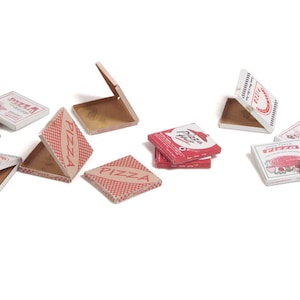 Scatole di cartone - pizza - scala 1:35 - carta stampata (Matho Models 35057)