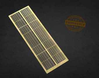 PE Brass Strips A: 0,2 - 1mm (0,10mm thickness) - all scales - photo-etch sheet - unpainted and unassembled (Matho Models 80043)